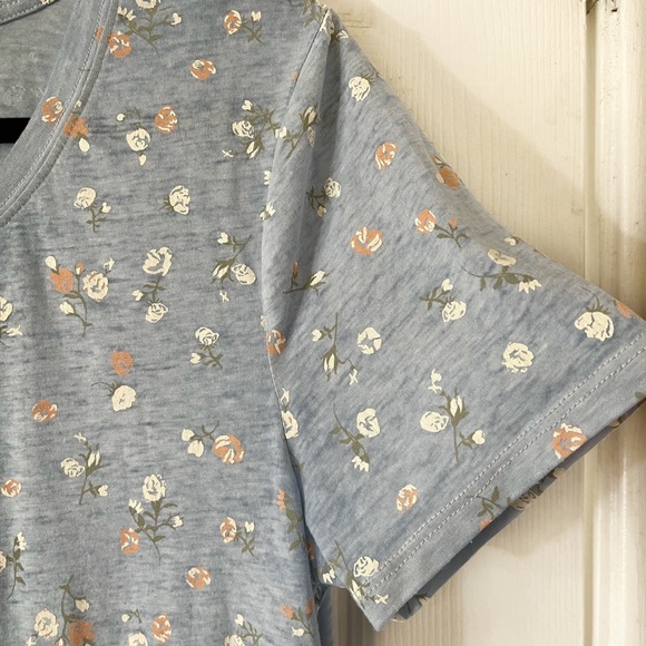 C&C California Light Blue Women’s Short Sleeve Top Sz M - Picture 5 of 7